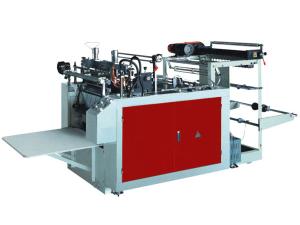 Máquina automática para fabricar bolsas camiseta de sellado y corte en caliente CW-600 HSC 